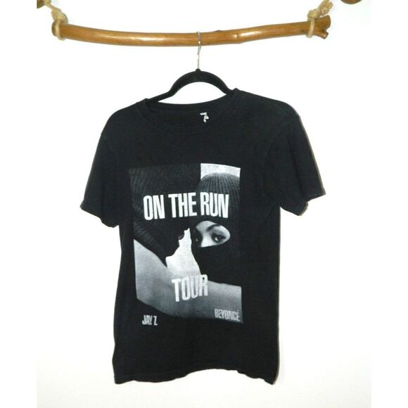 On The Run Tour Jay Z Beyonce Concert T-Shirt 2014 Black Size Small - Picture 4 of 5